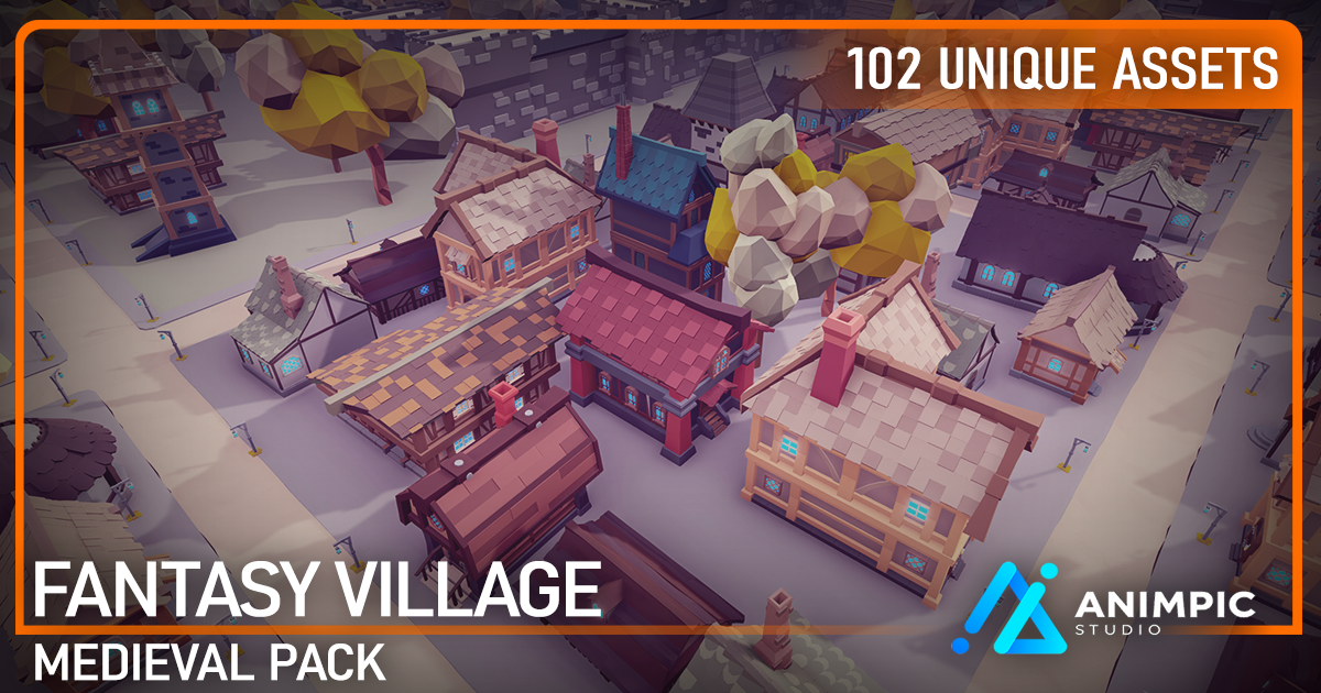 POLY - Fantasy Village (SRP, URP, HDRP) | 3D Fantasy | Unity Asset Store