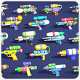 Water Gun Pack – Lowpoly Stylized Cartoon Hyper Casual Toy - Kids Collection