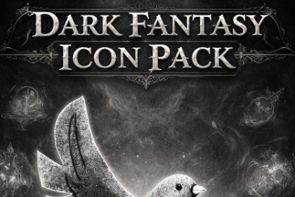 Medieval Dark Fantasy Icons set
