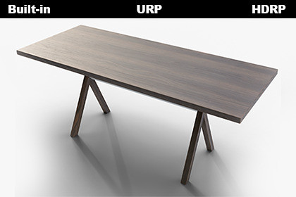 Modern Workspace Table Dark Walnut Finish 3D Model