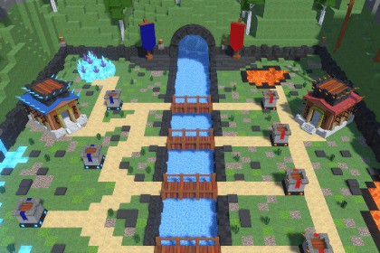 Voxel Battle Arena - Horizontal RTS & MOBA Map