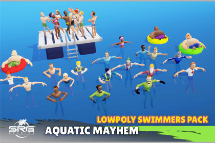 Aquatic Mayhem - Lowpoly Swimmers Pack