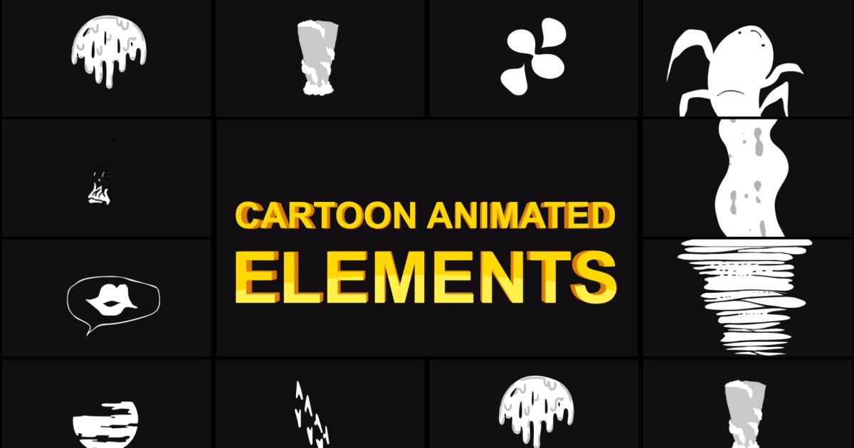 Element For Animation Cartoon Animated Elements | 시각 효과 | Unity Asset Store