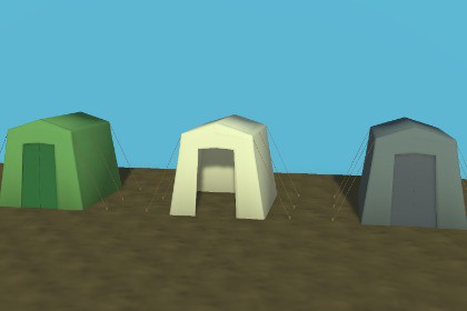 Stylized Low-Poly Adventure Tent