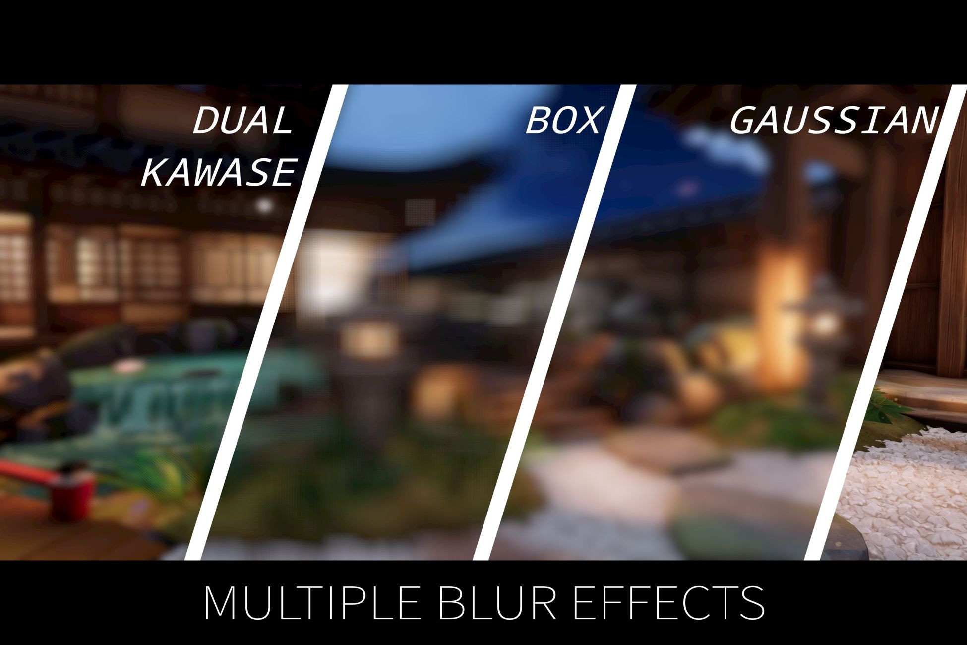 Render Blur - Fast multi option URP Render Graph UI Blur