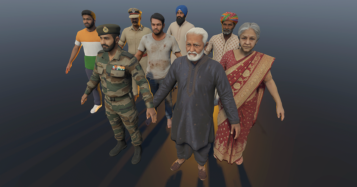 Indian Citizens – City NPCs Pack | 3D Interior | Unity Asset Store