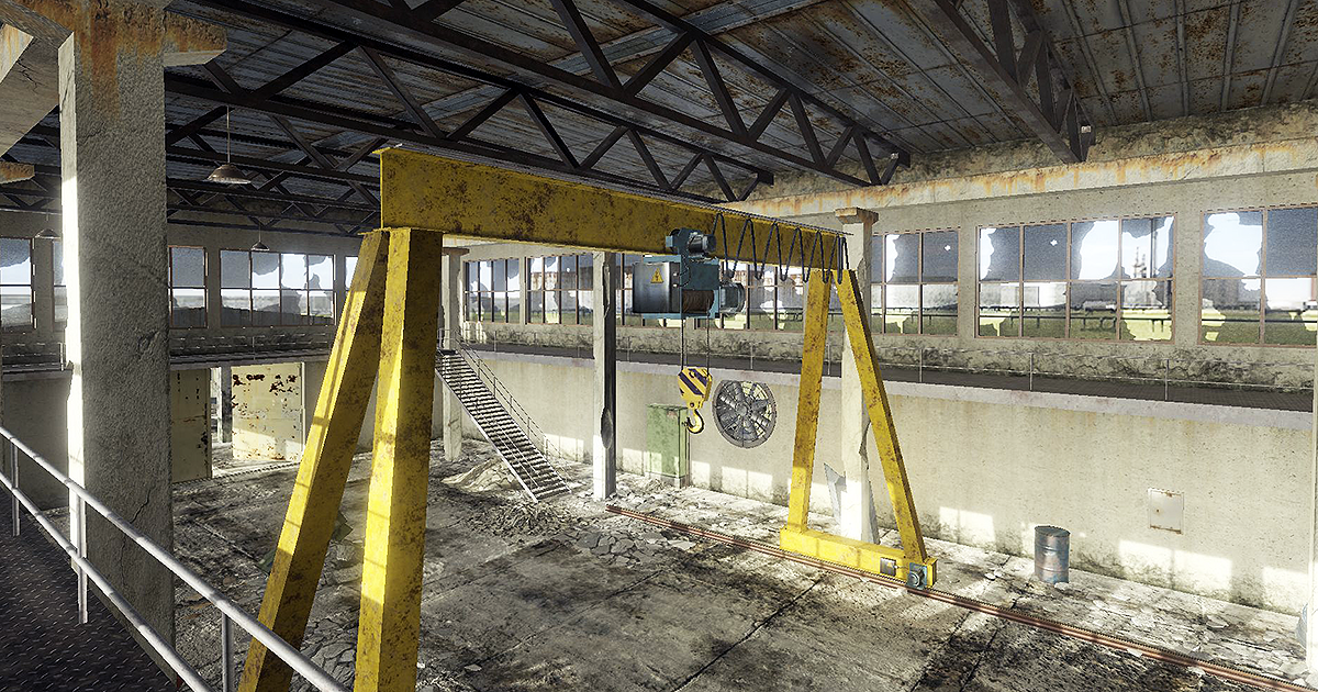 Unity Factory View Abandoned Factory (Lite) | 3D Industrial | Unity Asset Store