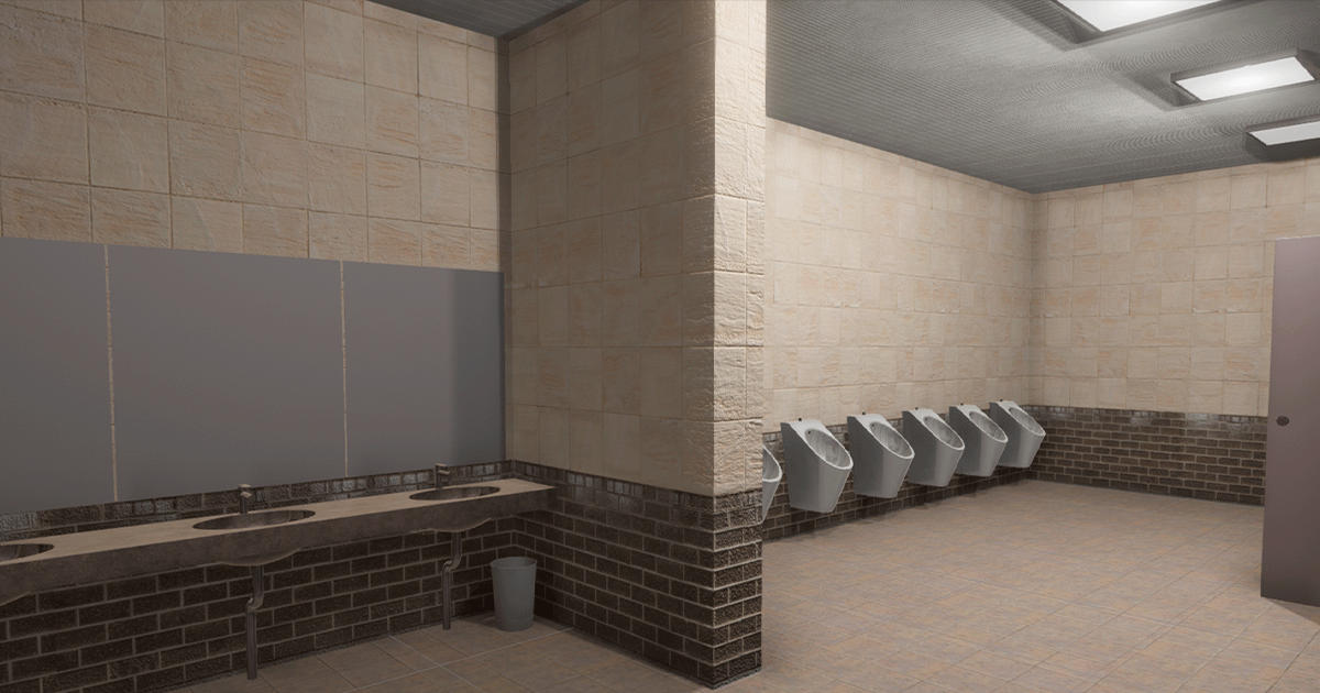 Restroom - interior | 3D 인테리어 | Unity Asset Store