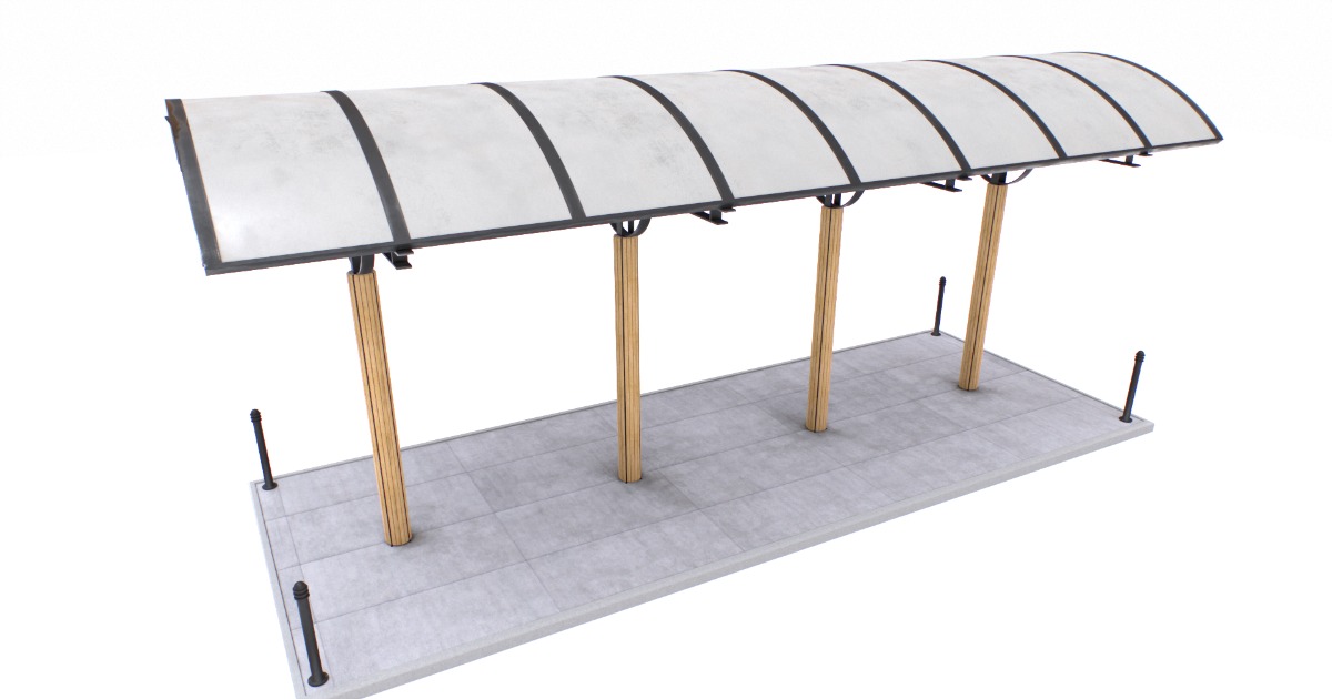 Shelter bus stop | 3D 도시 | Unity Asset Store