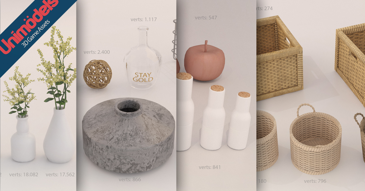 Living Decoration Vol. 1 by Unimodels | 3D Electronics | Unity Asset Store