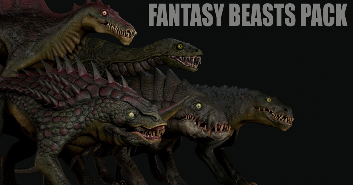 Unity Creatures Fantasy Beasts Pack | 3D 생물 | Unity Asset Store