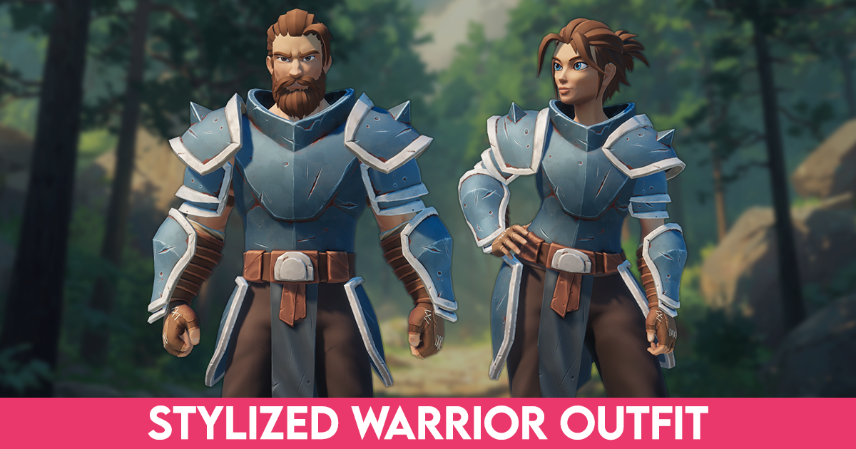 Stylized Fantasy Warrior Outfit | Characters | Unity Asset Store