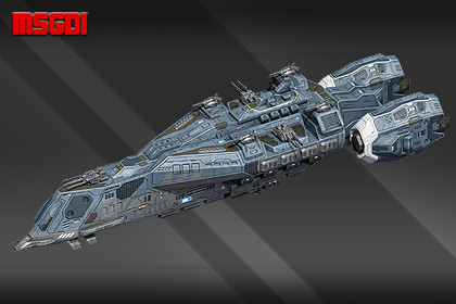 Spaceship Lancer Battlecruiser