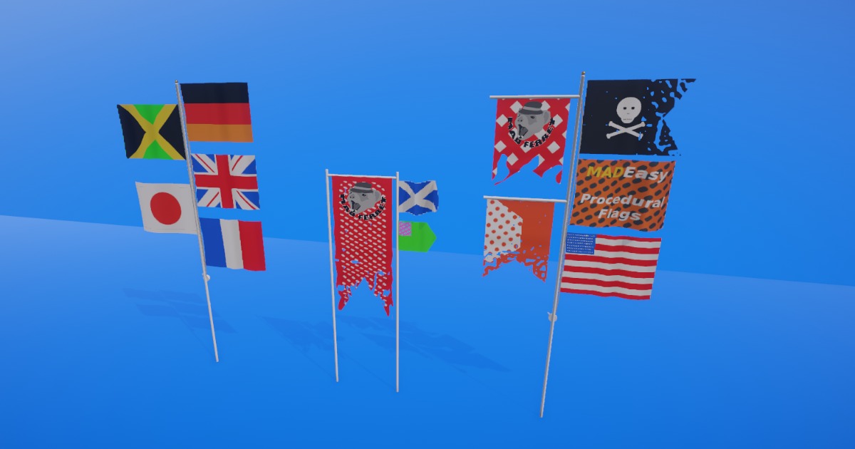 MAD Easy Procedural Flag Shader | 시각 효과 셰이더 | Unity Asset Store