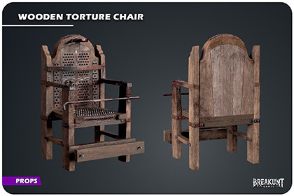 Wooden Torture Chair