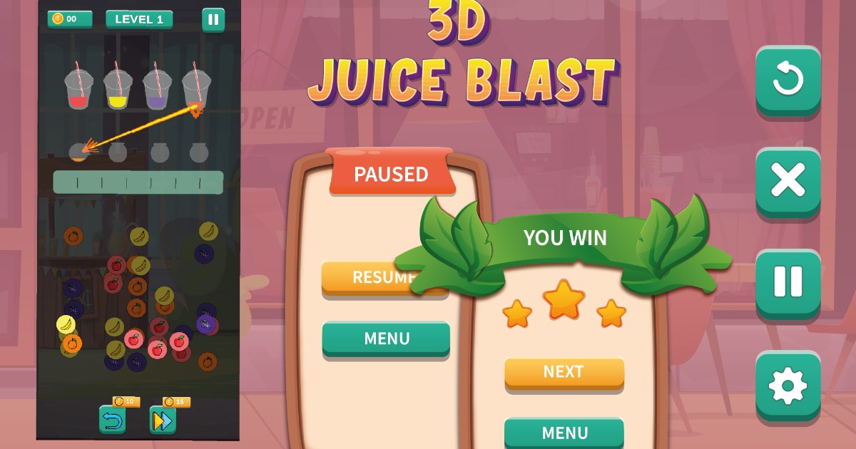 2D Juice Blast – Liquid Tile Puzzle Game Template | Packs | Unity Asset ...