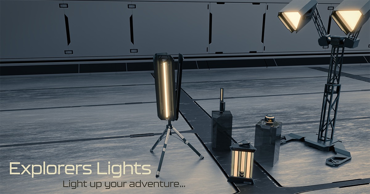 Sci fi lighting pack - Explorers Lights | 3D Tools | Unity Asset Store
