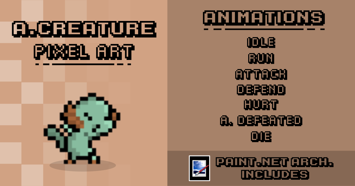 PIXEL ART AQUATIC CREATURE | 2D Characters | Unity Asset Store