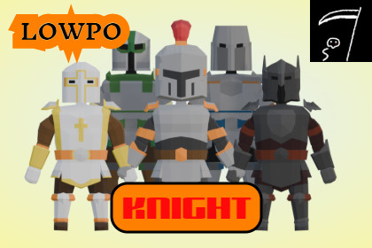 LOWPO: Low Poly Medieval Knight Characters Pack