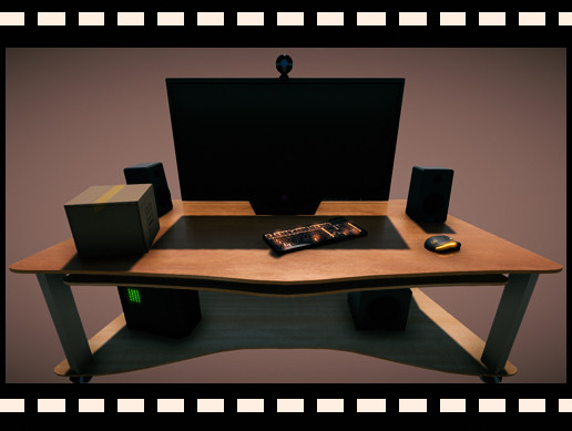 Realistic PC setup | 3D Interior | Unity Asset Store