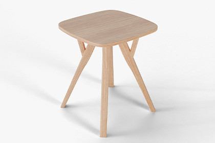 Contemporary Wooden Stool for Unity