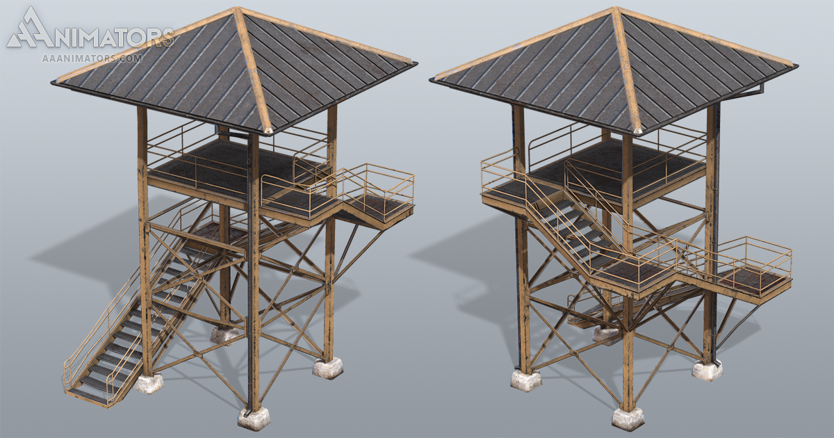 Low Poly Guard Tower 01 | 3D Environments | Unity Asset Store