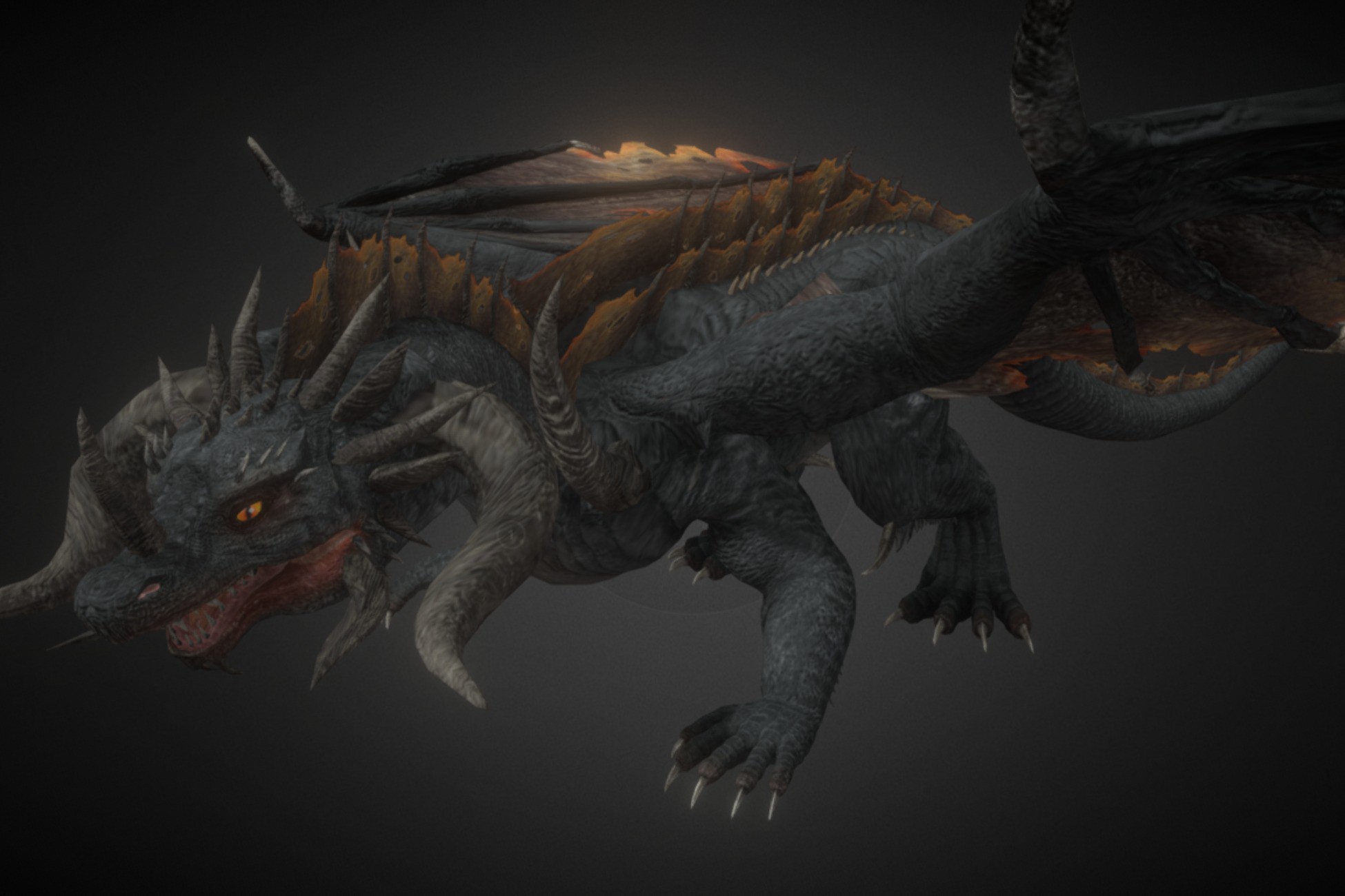 Ultimate Dark Dragon v 1.1 | 3D クリーチャー | Unity Asset Store