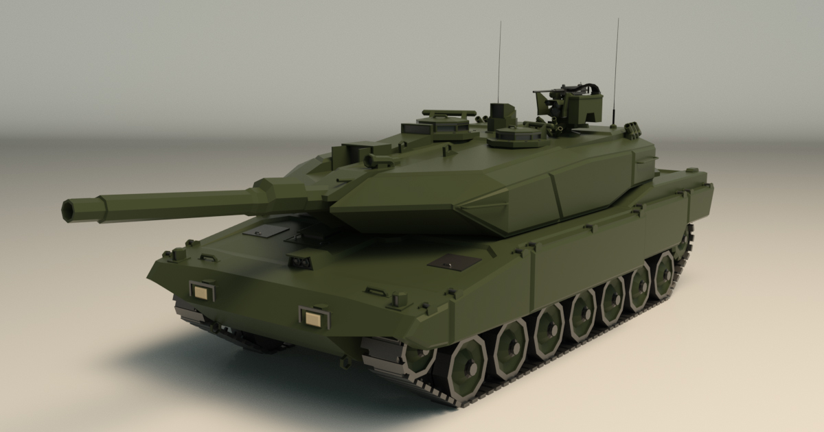 Low Poly Tank 04 | 3D Land | Unity Asset Store