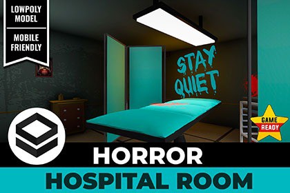 Haunted Hospital Room – Dark Horror Interior