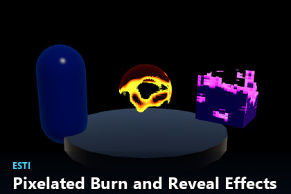 Pixelated Burn and Reveal Effects