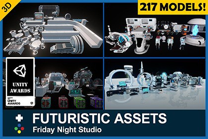 Ultimate Futuristic Props Bundle – Complete Collection (Vol.1–4)