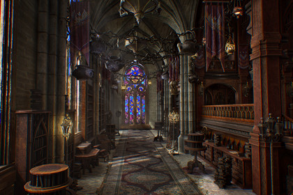 Victorian Gothic Library Environment Pack