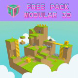 Lowpoly Platformer Kit – Free Modular Stylized Blocks