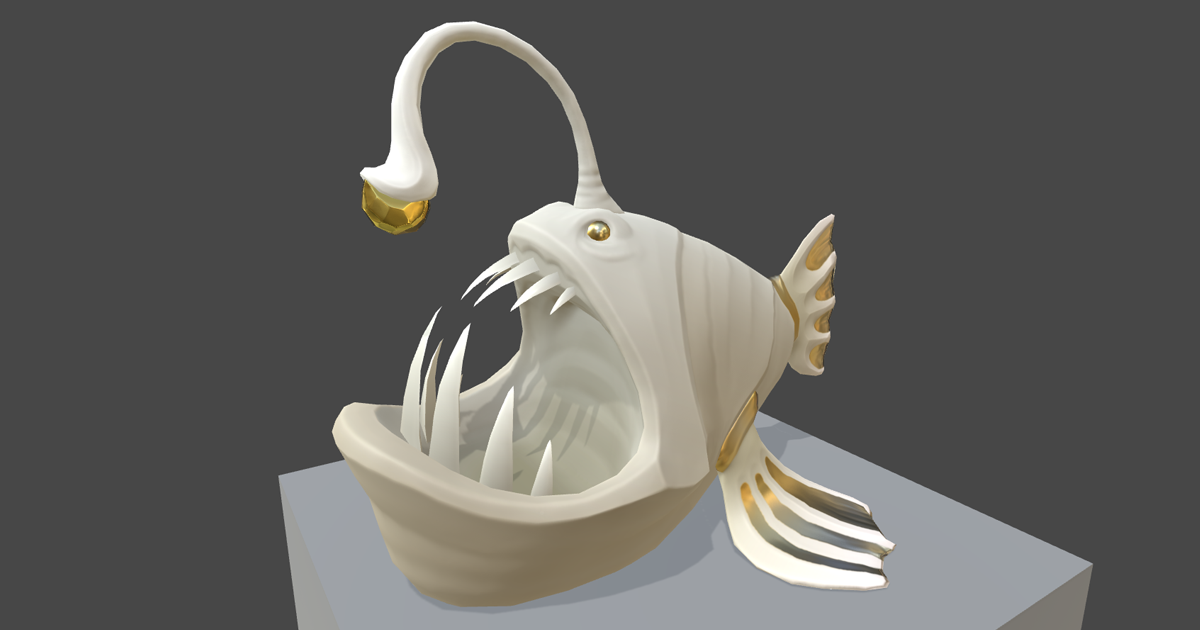 Anglerfish Statue | 3D Props | Unity Asset Store