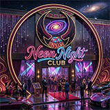 Neon Nights: Mobile Club Environment fully optimized mobile ready