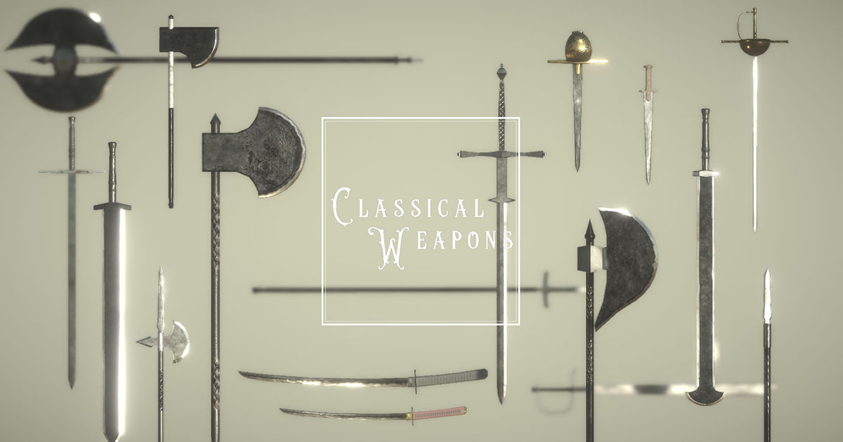 Classical Weapons | 3D Weapons | Unity Asset Store