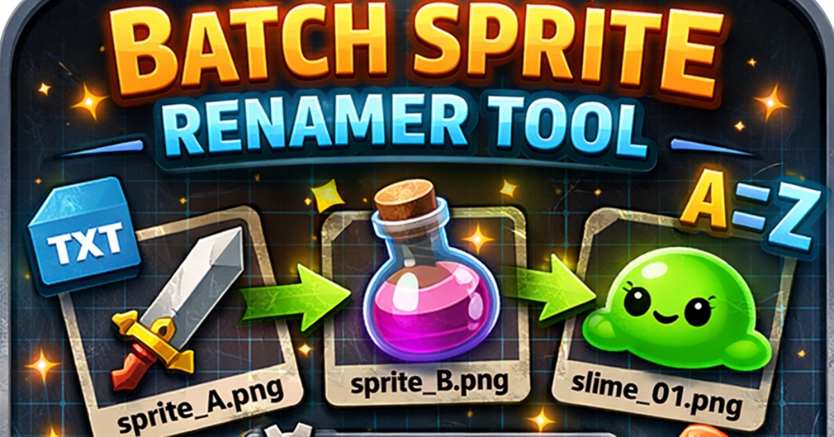 Batch Sprite Renamer Tool | Utilities Tools | Unity Asset Store