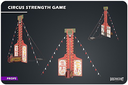 Circus Strength Game (Strength Game, Circus, Carnival, Festival,Clown,Strongman)
