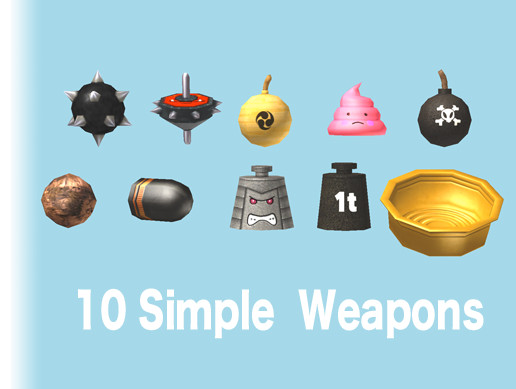 Game Weapon Simple 10 Simple Weapons | 3D Weapons | Unity Asset Store