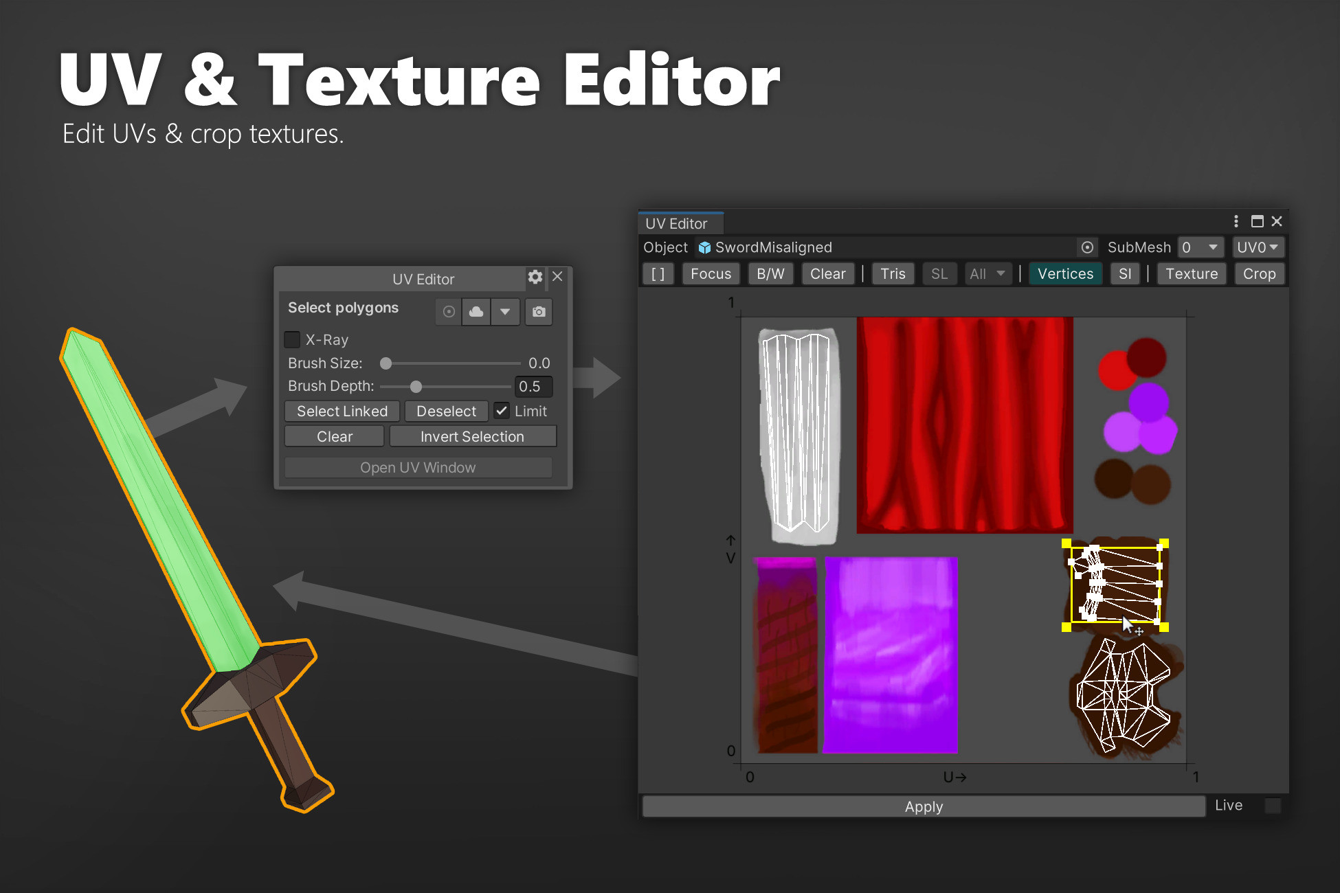 Texture Editor 2d UV Editor & Texture Editor | Modeling | Unity Asset Store