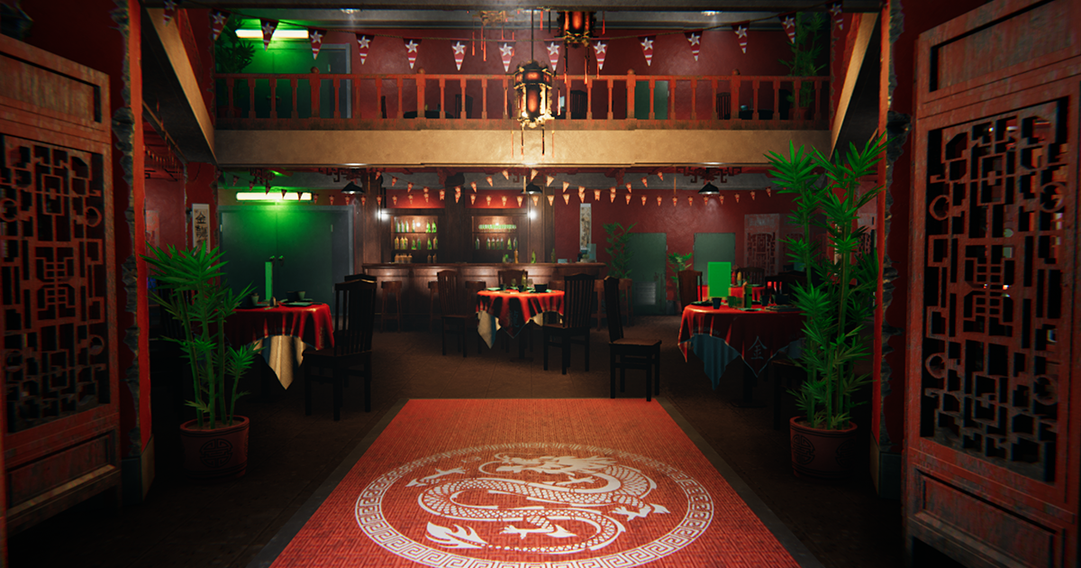Asia Restaurant | 3D Urban | Unity Asset Store