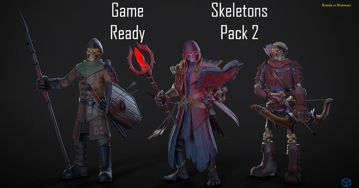 Skeleton Asset Unity Skeleton_Pack_2 | Characters | Unity Asset Store