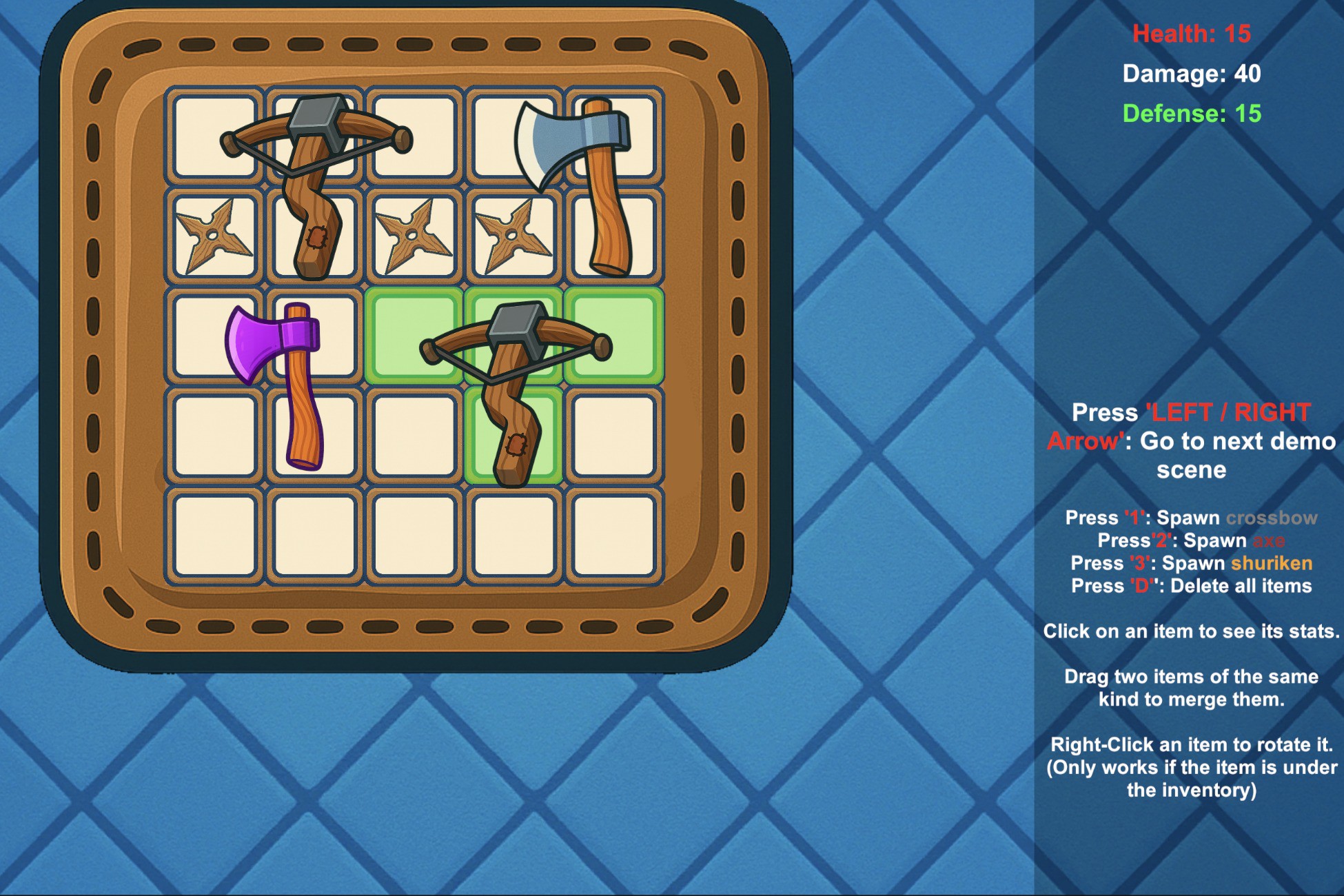 Backpack Inventory Poly Backpack Battle System - Inventory Management | Systems | Unity Asset Store