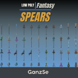 GanzSe Spears - Fantasy Low Poly Pack