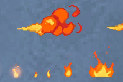 Pixel Fire Effects