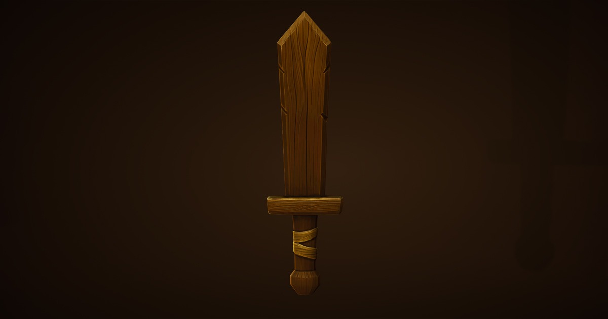 Unity Sword Wooden Sword | 3D Weapons | Unity Asset Store