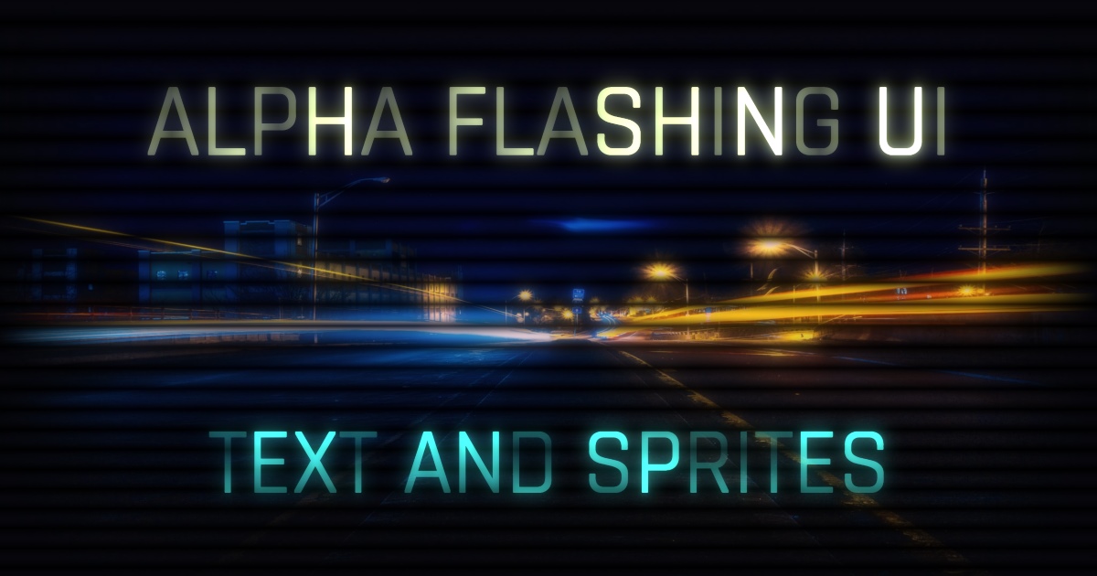 Alpha Flashing UI (UI Shaders) | GUI Tools | Unity Asset Store