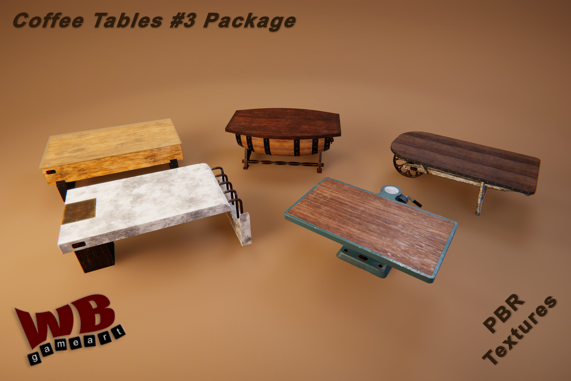 Coffee Tables #3 Package | 3D Furniture | Unity Asset Store