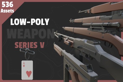Low Poly Weapon Series V 4
