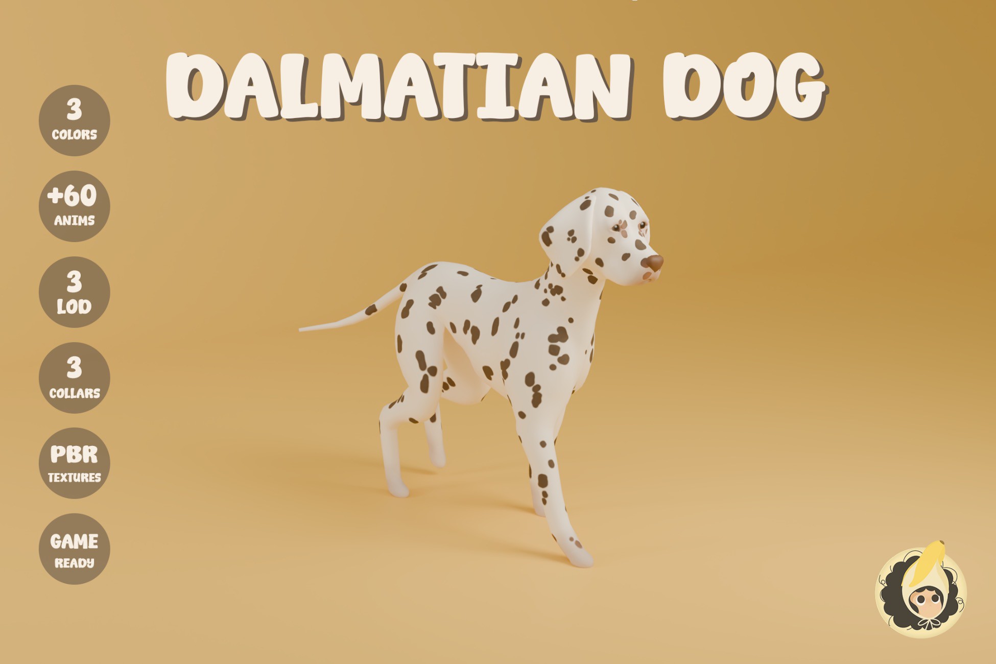 Animated Dalmatian Dog